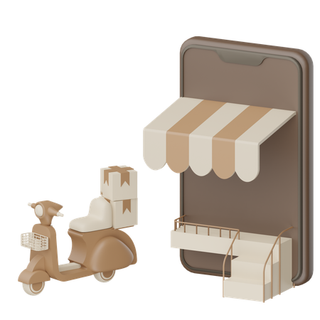 Boutique en ligne  3D Icon