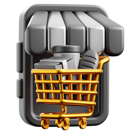 Magasin en ligne  3D Icon