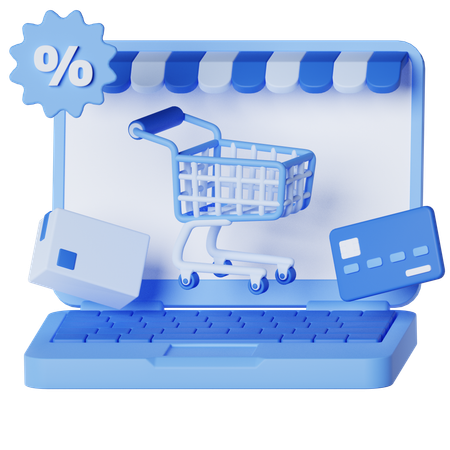 Magasin en ligne  3D Icon