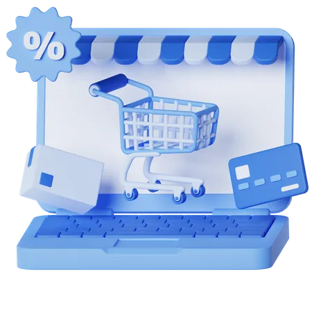 Magasin en ligne  3D Icon