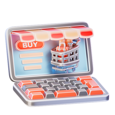 Magasin en ligne  3D Icon