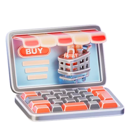 Magasin en ligne  3D Icon