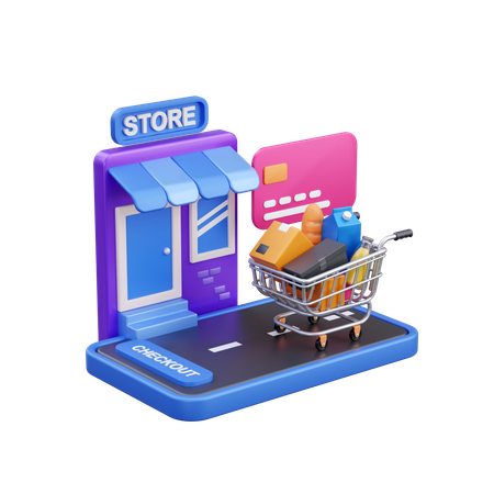 Boutique en ligne  3D Icon