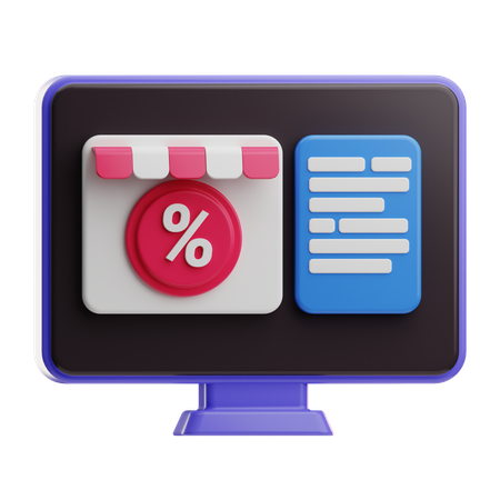 Boutique en ligne  3D Icon