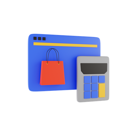 Magasin en ligne  3D Illustration