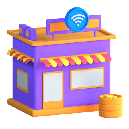 Magasin en ligne  3D Icon