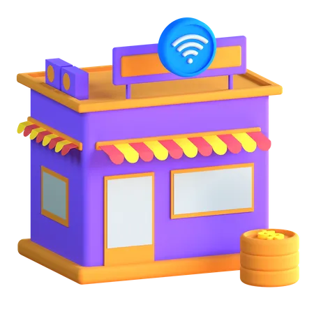 Magasin en ligne  3D Icon