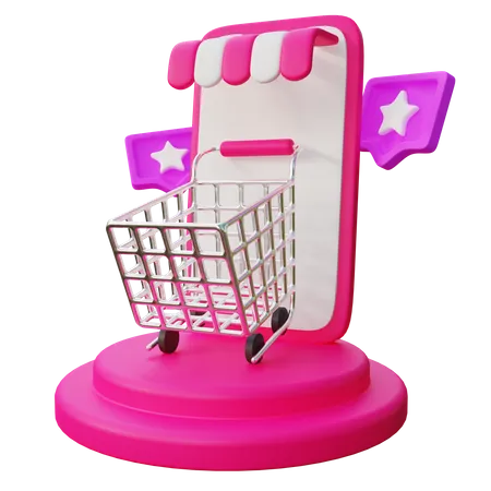 Magasin en ligne  3D Icon