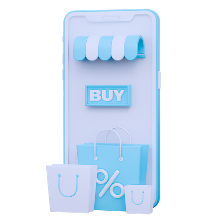 Magasin en ligne  3D Icon