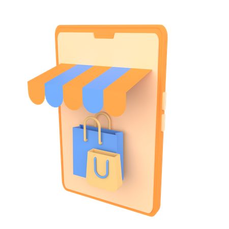 Magasin en ligne  3D Icon