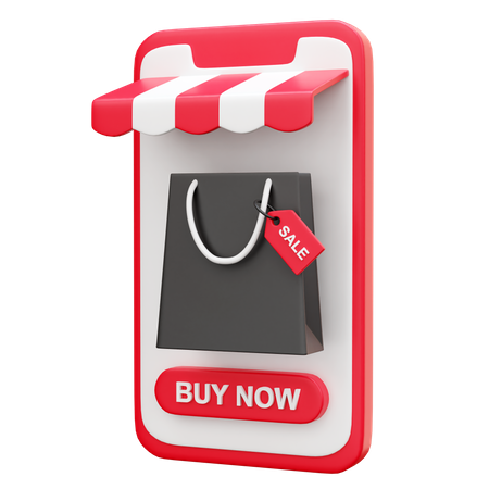 Magasin en ligne  3D Icon