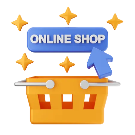 Magasin en ligne  3D Icon