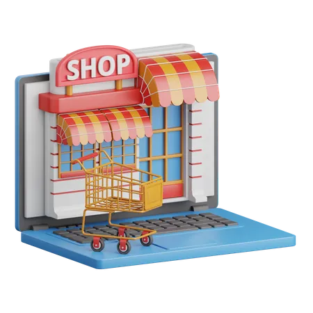 Boutique en ligne  3D Icon