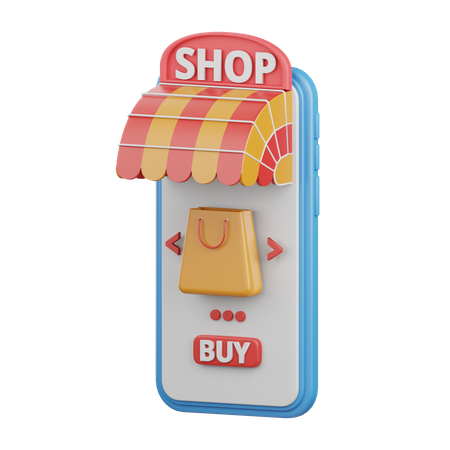 Magasin en ligne  3D Icon