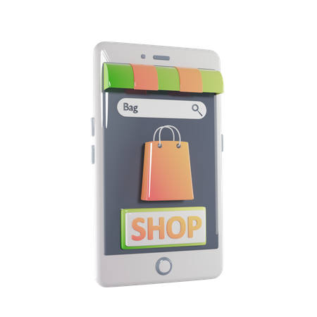 Magasin en ligne  3D Icon