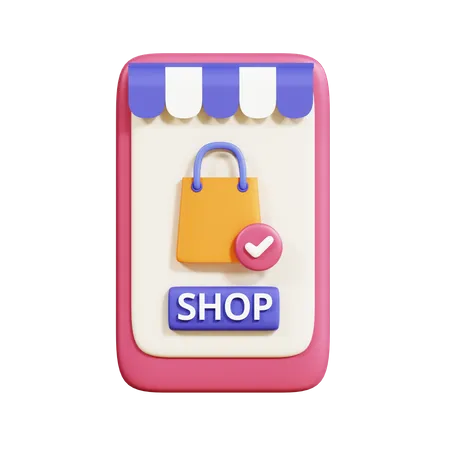 Magasin en ligne  3D Icon