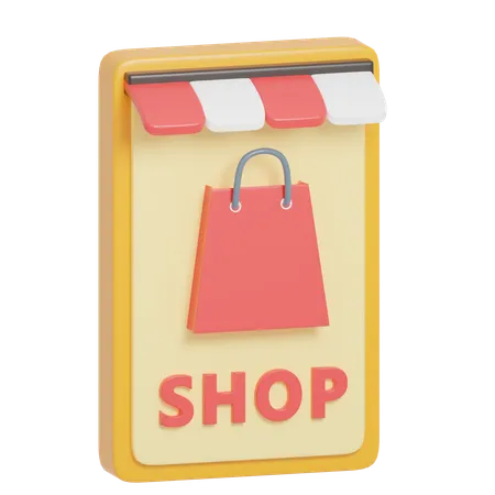 Magasin en ligne  3D Icon