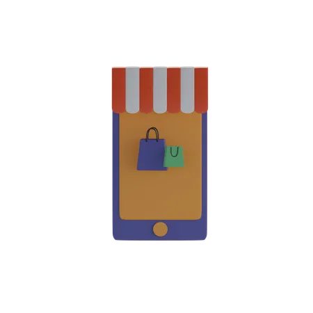 Magasin en ligne  3D Icon