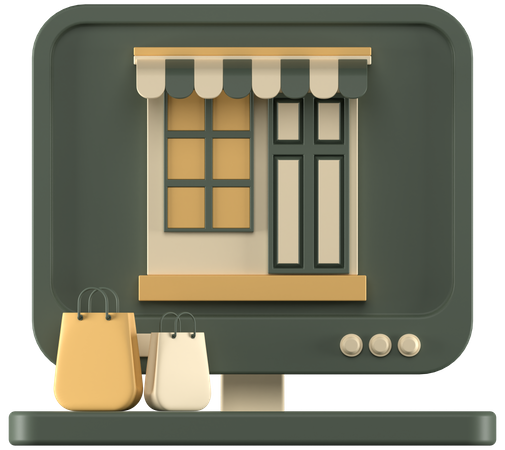 Magasin en ligne  3D Icon