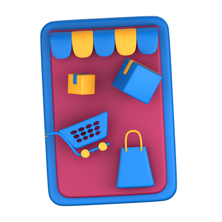 Magasin en ligne  3D Icon