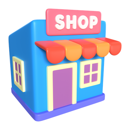 Magasin en ligne  3D Icon