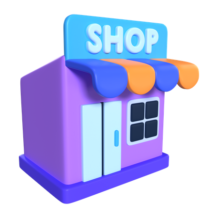 Magasin en ligne  3D Icon