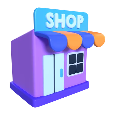 Magasin en ligne  3D Icon