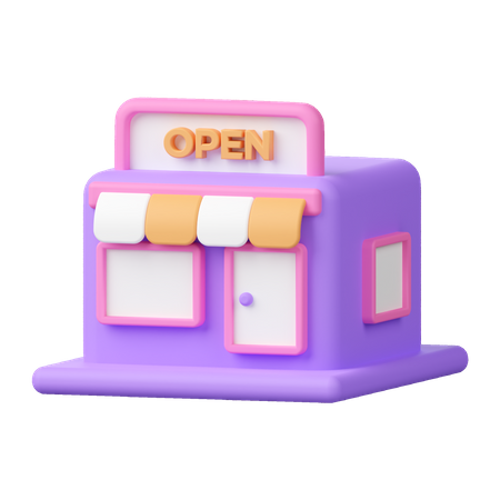 Boutique ouverte  3D Icon