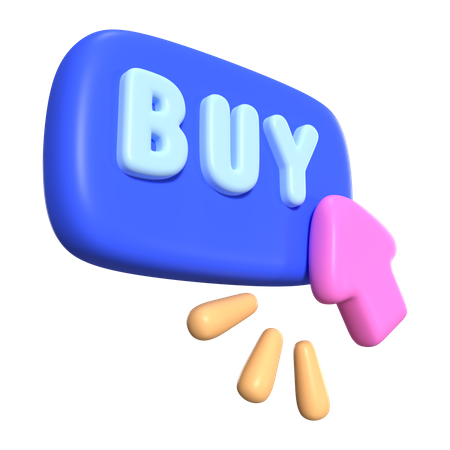 Bouton acheter  3D Icon