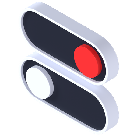 Bouton à bascule  3D Icon