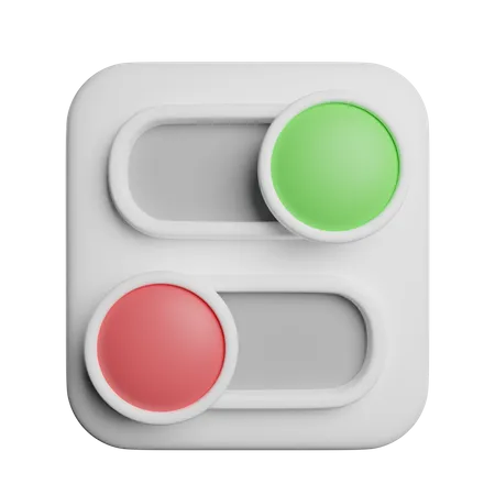 Bouton à bascule  3D Icon