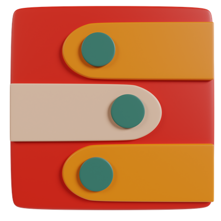 Bouton à bascule  3D Icon