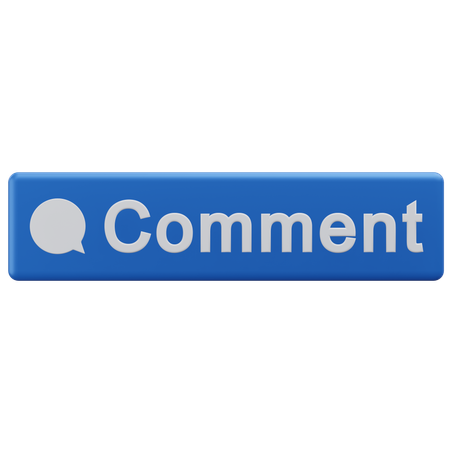 Bouton de commentaire  3D Icon