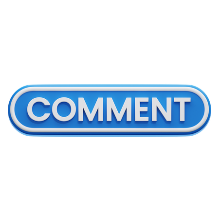 Bouton de commentaire  3D Icon