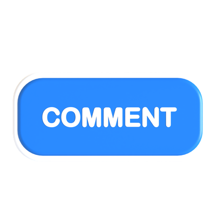 Bouton de commentaire  3D Icon