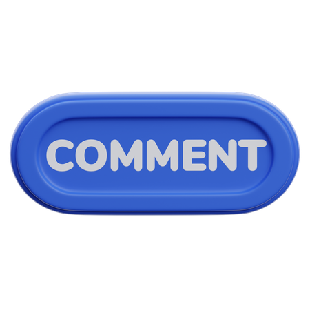 Bouton de commentaire  3D Icon