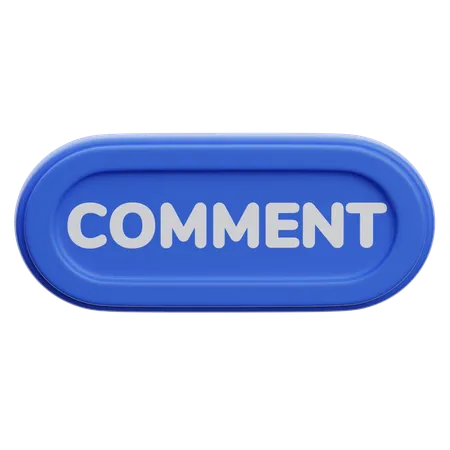 Bouton de commentaire  3D Icon