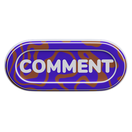 Bouton de commentaire  3D Icon