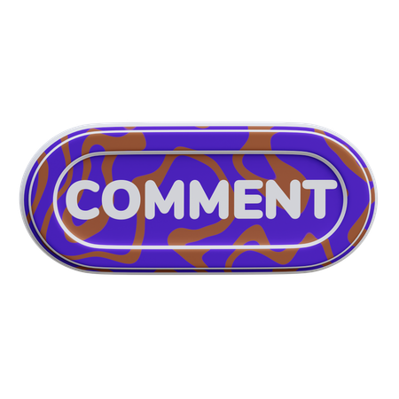 Bouton de commentaire  3D Icon