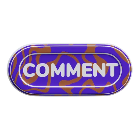 Bouton de commentaire  3D Icon