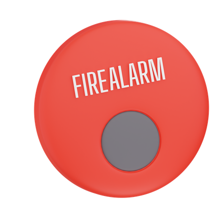 Bouton d'alarme incendie  3D Icon