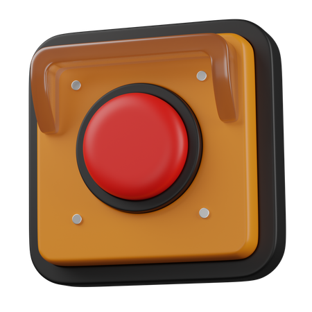 Bouton d'urgence  3D Icon