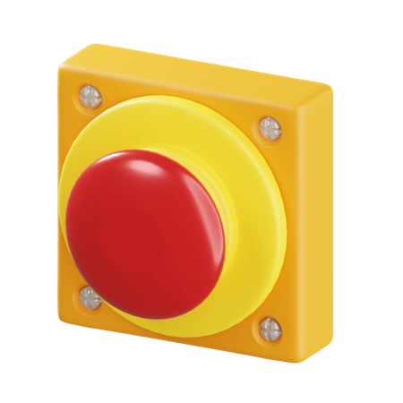 Bouton d'alarme  3D Icon