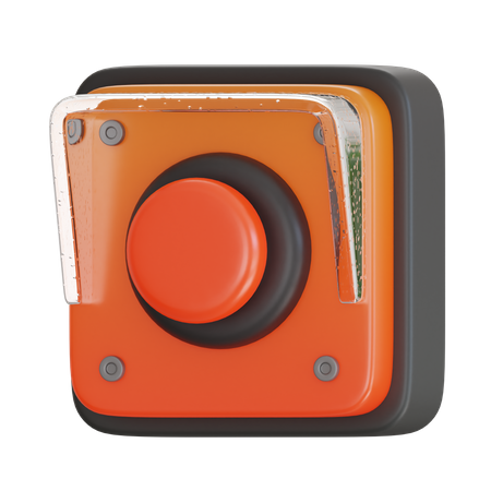 Bouton d'alarme  3D Icon