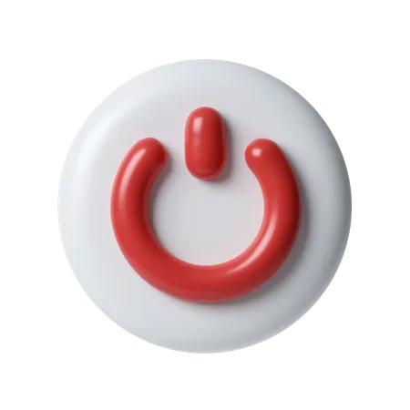 Bouton d'alimentation  3D Icon