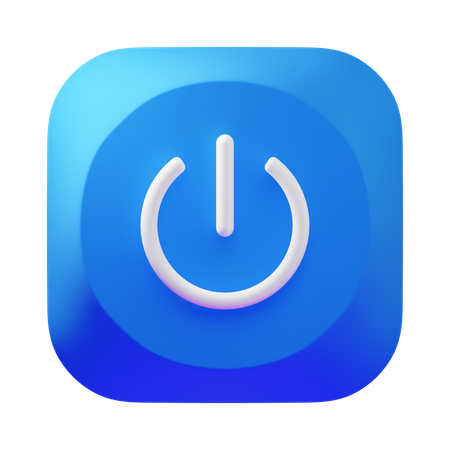 Bouton d'alimentation  3D Icon