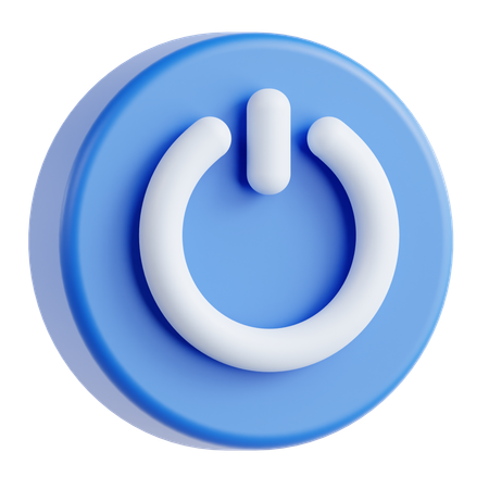 Bouton d'alimentation  3D Icon