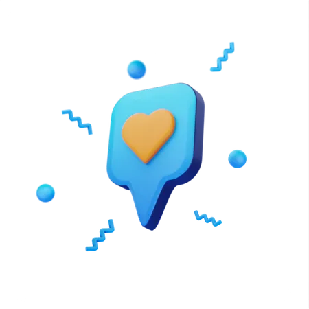 Bouton d'amour  3D Icon