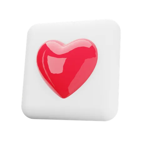 Bouton d'amour  3D Icon