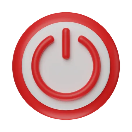 Bouton d'arrêt  3D Icon